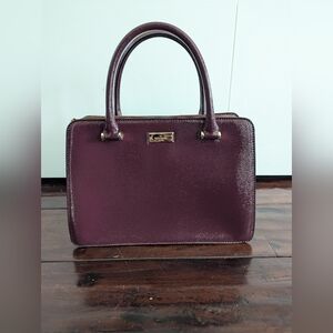 Kate Spade Mahogany/Burgundy Bixby Place Lise Satchel